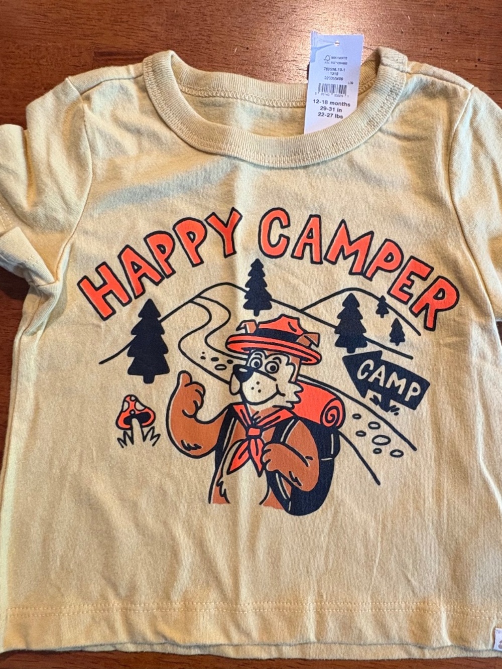Baby Gap Graphic Camper Tee Shirt Cotton 12-18M NEW